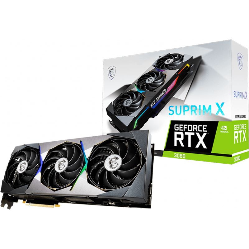 10GB MSI GeForce RTX 3080 SUPRIM X LHR GDDR6X